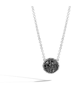 John Hardy Carved Chain Pendant Necklace - White