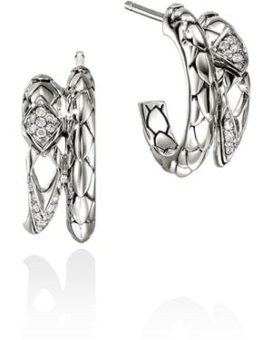 John Hardy Naga Hoop Earrings - Metallic