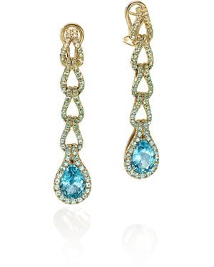 John Hardy Artisan Series Surf Drop Earrings Egs895211Aptsemys - Blue