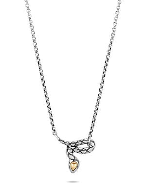 John Hardy Legends Cobra Station Necklace - Metallic