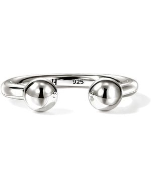 John Hardy Screwball Open Ring - White