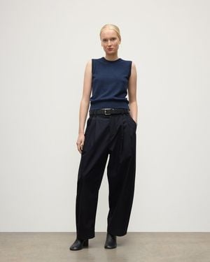 Johnstons of Elgin Iris Classic Cashmere Tank - Blue