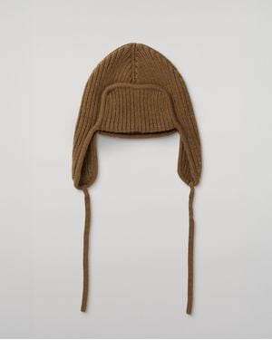 Johnstons of Elgin Dewar Cashmere Deer Stalker Beanie - Green