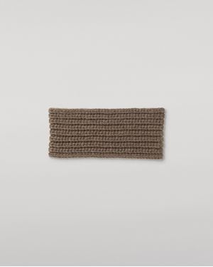 Johnstons of Elgin Whittle Cashmere Headband - White