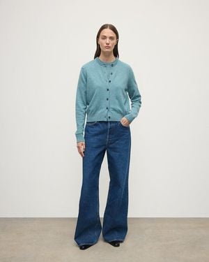 Johnstons of Elgin Classic Cashmere Cardigan - Blue