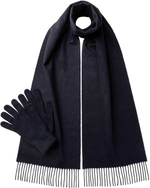 Johnstons of Elgin Cashmere Accessories Gift Set - Blue