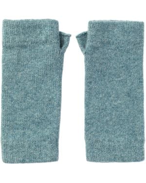Johnstons of Elgin Cashmere Wrist Warmers - Blue