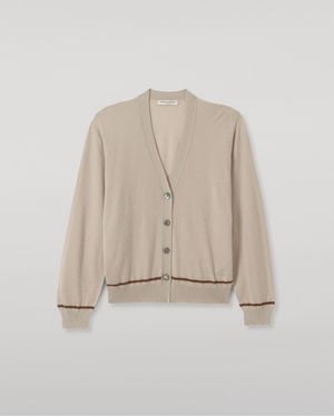 Johnstons of Elgin Effie Superfine Cashmere Cardigan - White