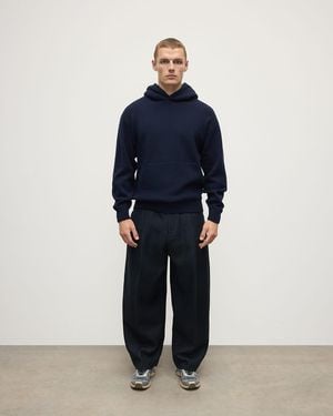 Johnstons of Elgin Dark Cashmere Hoodie - Black