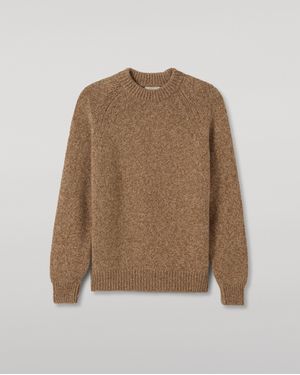 Johnstons of Elgin Fyfe Cashmere Jumper - Natural