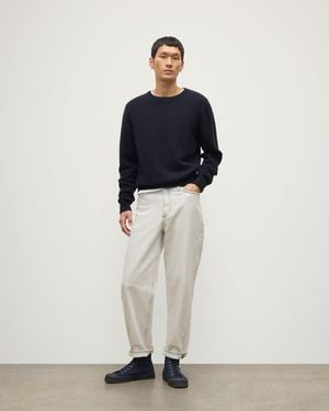 Johnstons of Elgin Tiree Donegal Cashmere Jumper - White