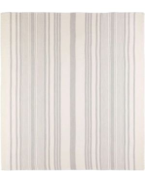 Johnstons of Elgin Tissue Stripe Pareo - White
