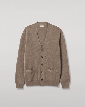 Johnstons of Elgin Redpath Cashmere Cardigan - Brown