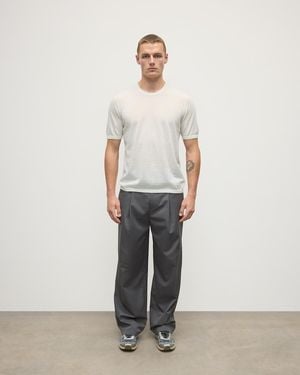Johnstons of Elgin Superfine Cashmere T-Shirt - White