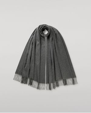 Johnstons of Elgin Mid Cashmere Stole - Grey