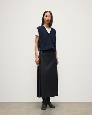 Johnstons of Elgin Tilda Dark Cashmere Tank - Blue