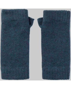 Johnstons of Elgin Cashmere Wrist Warmers - Blue