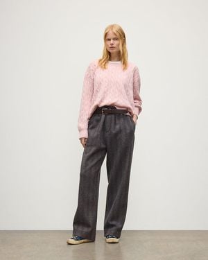 Johnstons of Elgin Kylesku Cashmere Sweater - Pink