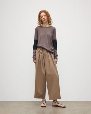 Johnstons of Elgin Euna & Superfine Cashmere T-Shirt - Natural