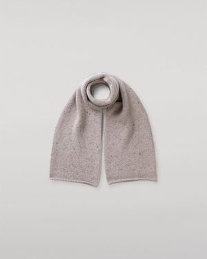 Johnstons of Elgin Tiree Donegal Cashmere Scarf - Natural