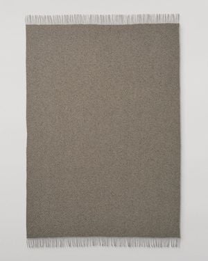 Johnstons of Elgin Lofty Twill Cashmere Throw - Blue