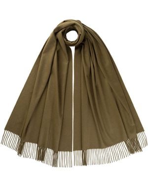 Johnstons of Elgin Cashmere Stole - Green