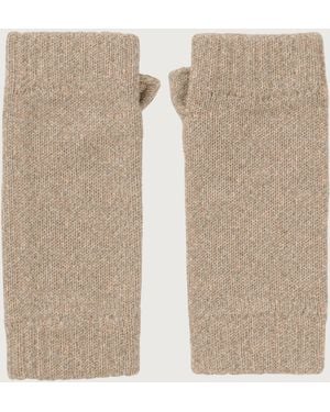 Johnstons of Elgin Ash Cashmere Wrist Warmers - Natural