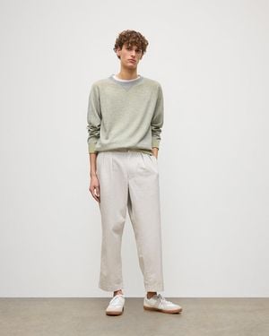 Johnstons of Elgin Beach Cashmere Sweatshirt - White