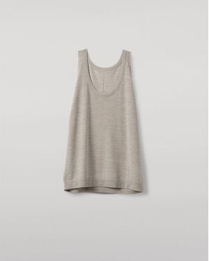 Johnstons of Elgin Greer Merino Vest - Natural