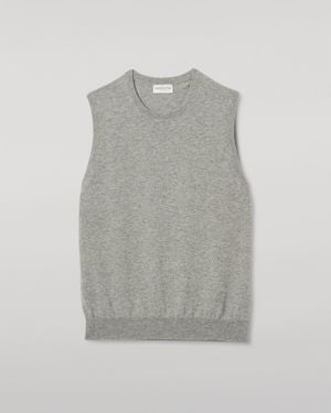 Johnstons of Elgin Lennox Cashmere Sleeveless Tank - Grey