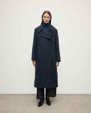 Johnstons of Elgin The Great Coat - Blue