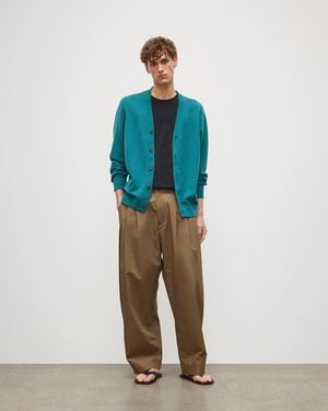 Johnstons of Elgin Rory Classic Cashmere Cardigan - Blue