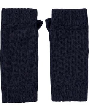 Johnstons of Elgin Cashmere Wrist Warmers - Blue