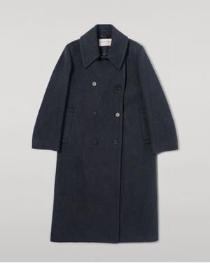 Johnstons of Elgin The Great Coat - Blue