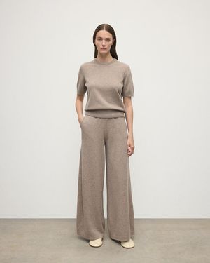 Johnstons of Elgin Light Cashmere Trousers - Natural