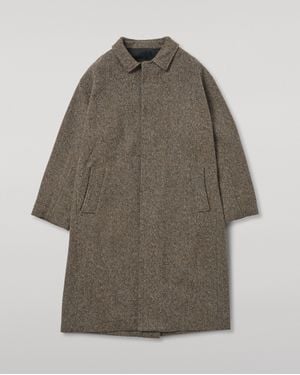 Johnstons of Elgin Brodie Wool Car Coat - Brown