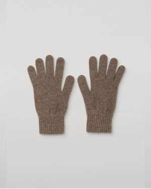 Johnstons of Elgin Patrick Cashmere Gloves - Brown