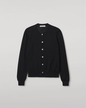 Johnstons of Elgin Honour Superfine Cashmere Cardigan - Blue