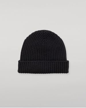 Johnstons of Elgin Lovat Cashmere Hat - Black
