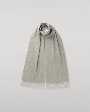Johnstons of Elgin Light Cashmere Scarf - Grey