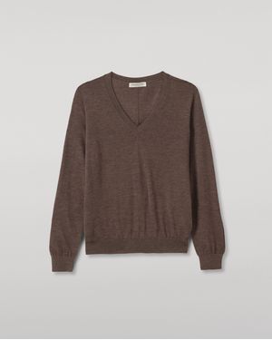 Johnstons of Elgin Beatrice Superfine Cashmere Jumper - White