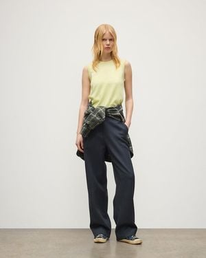 Johnstons of Elgin Iris Classic Cashmere Tank - Yellow