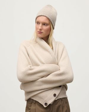 Johnstons of Elgin Tiree Cashmere Beanie - Grey