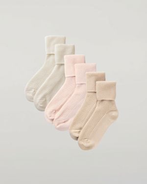 Johnstons of Elgin Cashmere Lounge Socks Gift Set - White