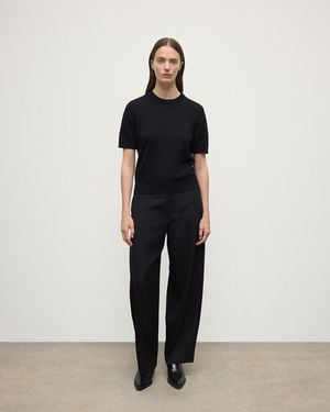 Johnstons of Elgin Classic Cashmere T-Shirt - Black