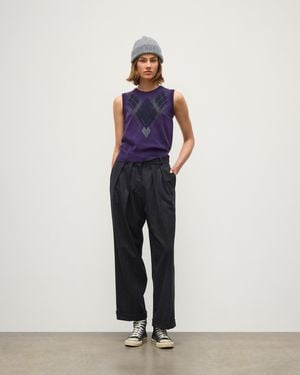 Johnstons of Elgin Le Jabots Cashmere Tank - Purple