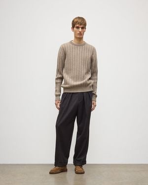 Johnstons of Elgin Peel Light Cashmere Jumper - White