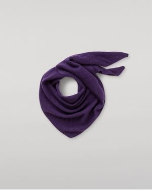 Johnstons of Elgin Reel Dark Cashmere Bandana - Purple