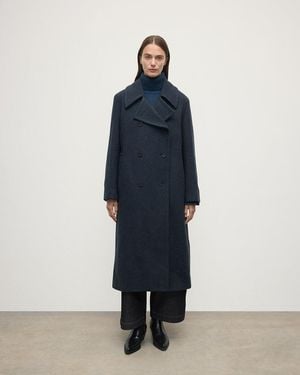 Johnstons of Elgin The Great Coat - Blue