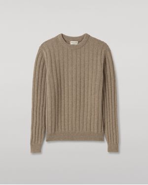 Johnstons of Elgin Peel Light Cashmere Jumper - White